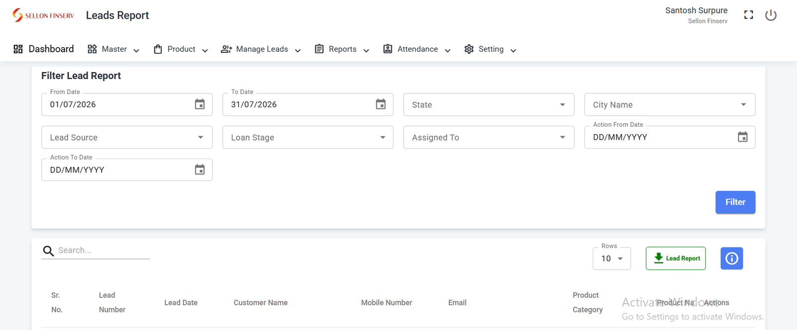 Sellon Connect Dashboard